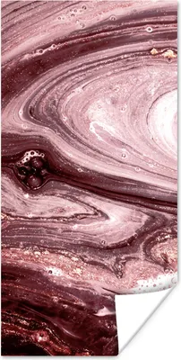 Produktbild von MuchoWow® Poster Marmor - Gold - Rosa 20x40 cm - Plakat - Foto