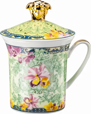 Produktbild von Rosenthal Versace Becher mit Deckel 30 Years Collection D.V. Floralia