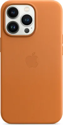 Zdjęcie produktu dla Apple Leather Backcover MagSafe voor de Apple iPhone 13 Pro - złoty brąz