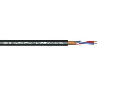 Produktbild von SOMMER CABLE Mikrofonkabel 2x0,22 100m sw Stage 22