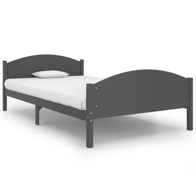 Obrázek produktu pro vidaXL Postel z masivu tmavě šedá borovice 120x200 cm