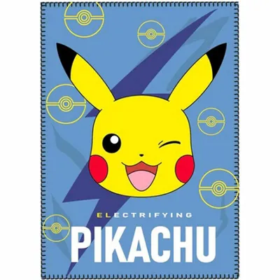 Image de Nintendo - Polarowa Koc Pikachu z Motywem Pokemon - Oficjalny Produkt Akcesoryjny