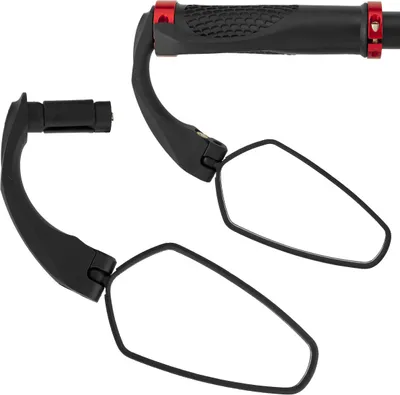Produktbild von MidGard Fahrradspiegel, eBike Rückspiegel, Einschraubspiegel für Fahrrad-Lenkerenden, geeignet für Mountainbike, Rennräder, e-Bike usw (1 Stück)