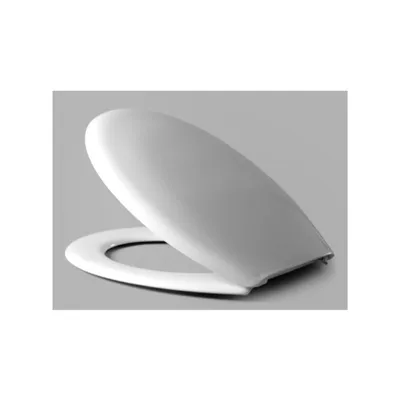 Produktbild von Hamberger WC-Sitz Toilettensitz Corsica weiß Bügelscharnier Edelstahl - 522986