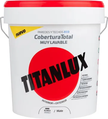 Immagine prodotto di Vernice plastica Titan 06t100005 Soffitto Parete Lavabile Bianco Tappetino 4 L