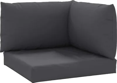Image de vidaXL Coussin pour palette 3 pcs. Anthracite Tissu Oxford