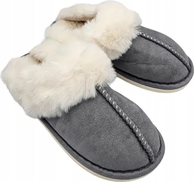 Produktbild von Damen Winter Hausschuhe mit Fell, Größe 36-37
