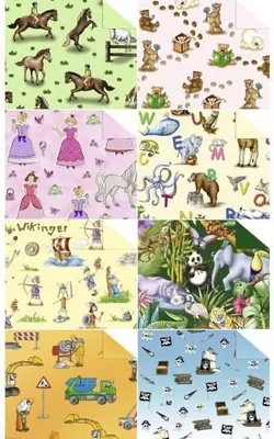 Produktbild von Fotokarton Kinderland 300g/qm 49,5x68cm VE=10 Bogen 8 Motive sortiert