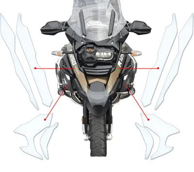 Produktbild von Lackschutzfolie Steinschlagschutz passend für BMW R1250GS Exclusiv 2019+