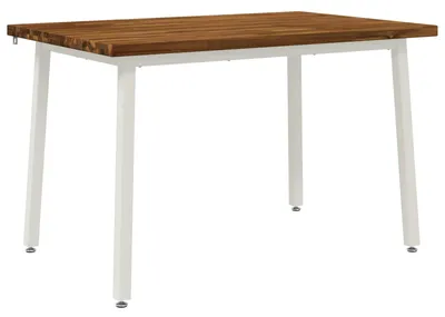 Obrázok produktu pre Štvorcový jedálenský stôl, rozmer 120 x 80 x 75 cm, vyrobený z masívneho akáciového dreva