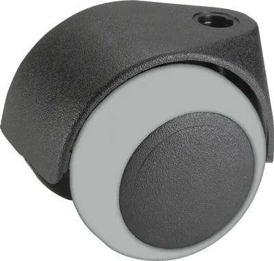 Produktbild von Doppelrolle Ø 40 mm, 30 kg Tragkraft, Gleitlager, für Parkett und Laminat