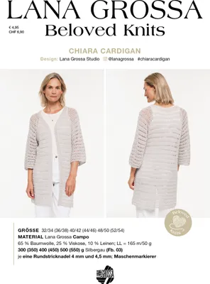 Produktbild von Lana Grossa CHIARA CARDIGAN Beloved Knits No. 3  