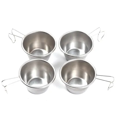 Obrázok produktu pre šálka sierra, šálka z nehrdzavejúcej ocele, šálka s rukoväťou, šálka na čaj, šálky na čaj, sada šálok na čaj, šálky na kávu, sady 4 šálok na kávu, cestovná šálka, cestovná šálka na kávu, cestovná šálka na kávu, malé šálky, kovové šálky, kovové šálky na kávu, šálky na víno