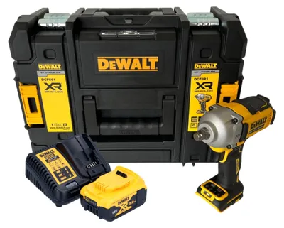 Zdjęcie produktu dla Akumulatorowy klucz udarowy DeWalt DCF 891 P1T 18 V 1084 Nm 1/2" bezszczotkowy + 1x akumulator 5,0 Ah + ładowarka + TSTAK