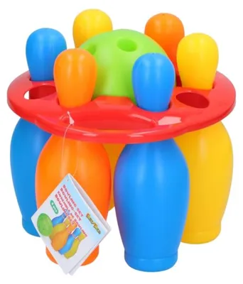 Produktbild von 7-teiliges Bowling-Set für Kinder, 19 cm