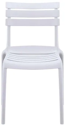 Immagine prodotto di Sedia da giardino Kebren, bianca, in plastica