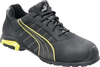 Produktbild von Sicherheitsschuh Ams.Low Gr.42 schwarz/gelb Leder S3 SRC EN20345 PUMA
