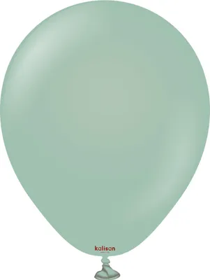 Produktbild von Retro Winter Green Latexballons, grün 45cm, 25 Stk.