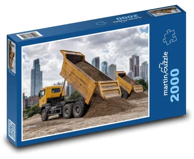 Obrázok produktu pre Puzzle 2000 Nákladné autá v meste - martinpuzzle