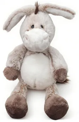 Plüschtier Esel, 32 cm, braun, kuscheliges Stofftier