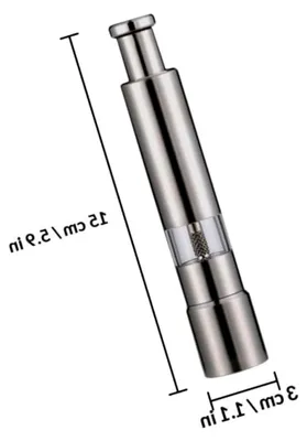 Produktbild von Manuelle Pfeffermühle aus Edelstahl 304 Kompakter Pfefferstreuer für Küche und Zuhause