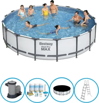 Zdjęcie produktu dla Bestway Pool Steel Pro MAX - Zestaw basenowy - 549x122 cm