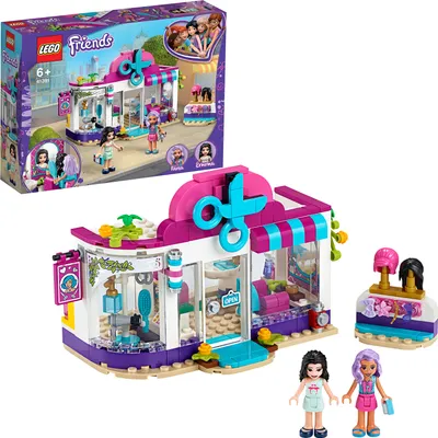 Produktbild von LEGO 41391 Friends Friseursalon von Heartlake City Set mit Mini Puppe Emma, Friseur Spielzeug ab 6 Jahren