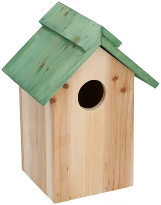Produktbild von Nistkasten 4 Stück Brutkasten Holz Meisen Vogelhaus Nisthaus Meisenkasten Vögel Kleinvögel gegen Eichenprozessionsspinner Nistkästen 22cm