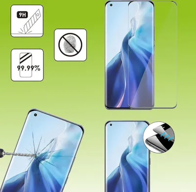 Obrázek produktu pro Pro Xiaomi Mi 11 Ultra 4D Display Full LCD H9 Curved Tempered Glass Screen Protector New