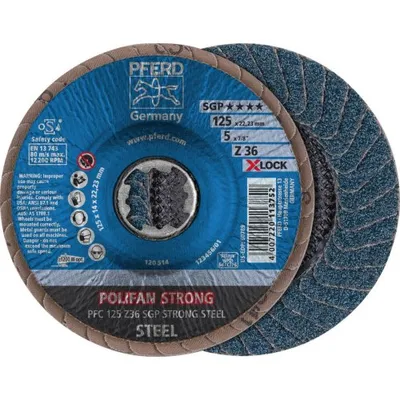Produktbild von PFERD PFC 125 Z 50 SGP STRONG STEEL/X-LOCK, Metall, 12200 RPM, 12,5 cm, 10 Stück(e)