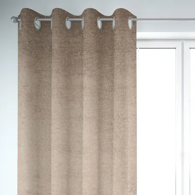 Produktbild von SCHÖNER LEBEN. Vorhang Thermovorhang Soft Teddy Deluxe beige 245cm Aufhängung Ösen
