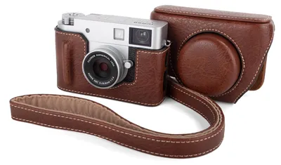 Obrázek produktu pro Kryt na fotoaparát Fuji X Half, vyrobený z polyuretanové kůže