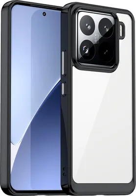 Immagine prodotto di Per Xiaomi 15 Pro Colorful Series TPU Acrilico Ibrido Custodia protettiva per cellulare Nero