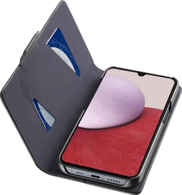 Produktbild von Cellularline Book - Galaxy A14 / A14 5G Büchertasche mit Kartenfach und Magnetverschluss, Folio, Samsung, Galaxy A14, Galaxy A14 5G, 16,8 cm (6.6"), Schwarz