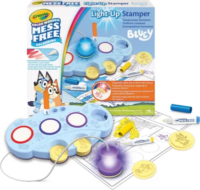 Image de Tampons Crayola Color Wonder Bluey aux couleurs vives - Jouets créatifs pour enfants