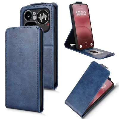 Image de Étui à clapet pour Nothing Phone 4a Pro avec compartiment pour cartes, bleu