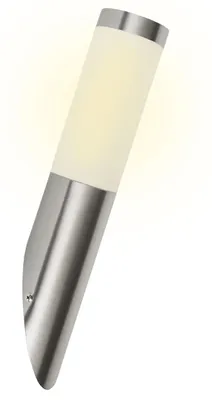 Wandleuchte Edelstahl E27 IP44 Silber 39,5 cm