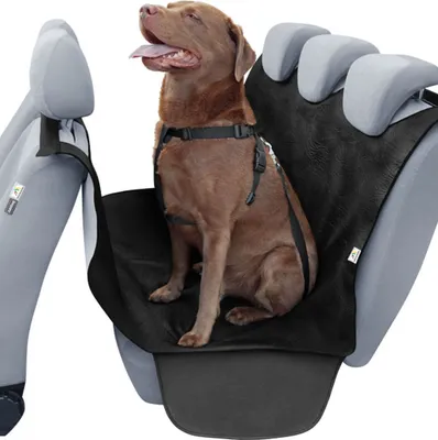Produktbild von Kunstleder Hundedecke Schutzdecke Hängematte Rückbank Anschnallen Gurte