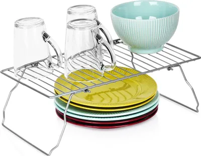 Immagine prodotto di Mensola da cucina pieghevole in metallo, grigio, 37x21x13,5 cm