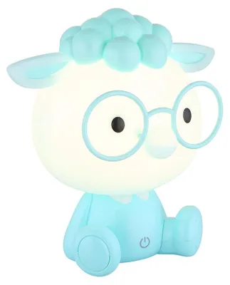 Image de Lampe de table LED, mouton, bleu, USB, Touchdimmer, H 22 cm