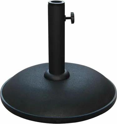Image de Marbueno Base de parasol Rond Béton 36x29,5 cm 11KG Noir Jardin, Piscine, Terrasse
