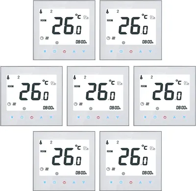 Produktbild von 7X Anself 16A LCD Raumthermostat thermostat Elektroheizung Fußbodenheizung Programmierbares wöchentliche Raumtemperaturregler【16A Elektroheizung】