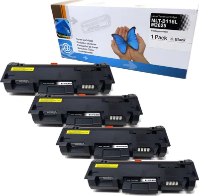 Produktbild von 4x Toner ersetzt Samsung MLT-D116L - Hohe Kapazität, kompatibel mit Xpress & SL-M Serien, 3.000 Seiten pro Kartusche