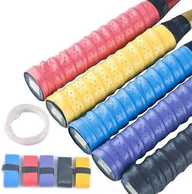 Productafbeelding van Antislip tennisgripband voor betere grip - set van 5 - ideaal voor badminton en tennis
