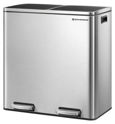 Obrázek produktu pro Nerezový kuchyňský koš na tříděný odpad 2x30 l