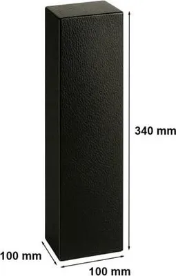 Produktbild von Dekorative Geschenkbox K-891 100 x 100 x 340 mm Schwarz