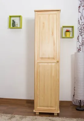 Produktbild von Kiefer-Schrank A-Qualität, Farbe: Natur 190x47x60 cm