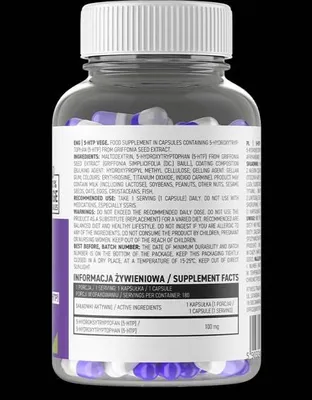 Produktbild von OstroVit | 5-HTP 65 mg from Griffonia Seeds (25%) | with L-Tryptophan & Vitamin B6