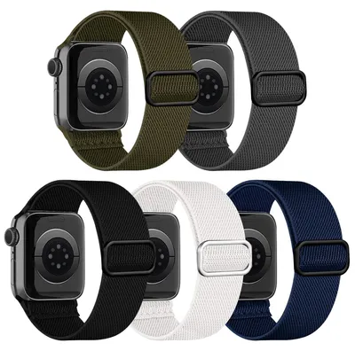 Produktbild von Nylon-Sportarmband für Apple Watch – Austauschbares, verstellbares Armband, 38-41 mm