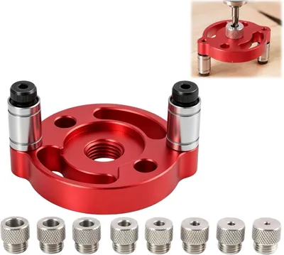 Imagen del producto de Guía de perforación vertical para aluminio, de 3 a 10 mm, para trabajos de carpintería de precisión